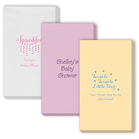Design Your Own Baby Shower Linen Like Guest Towels